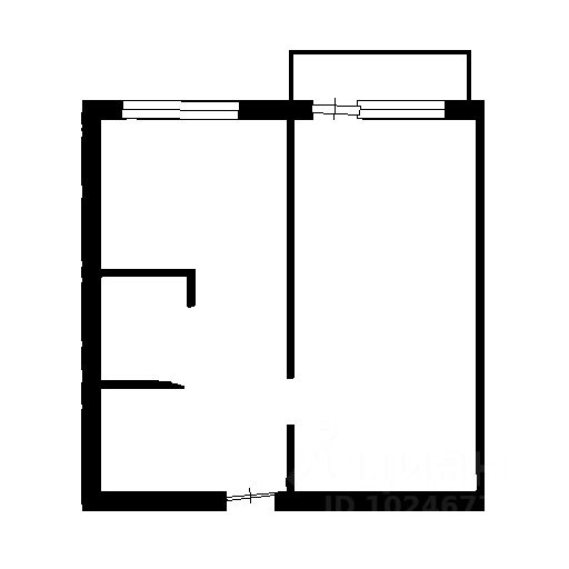 1-к. квартира, 36 м², 2/9 эт.