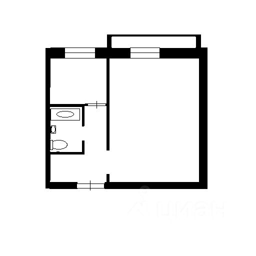 1-к. квартира, 33 м², 4/5 эт.