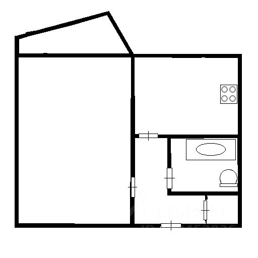 1-к. квартира, 38 м², 4/10 эт.